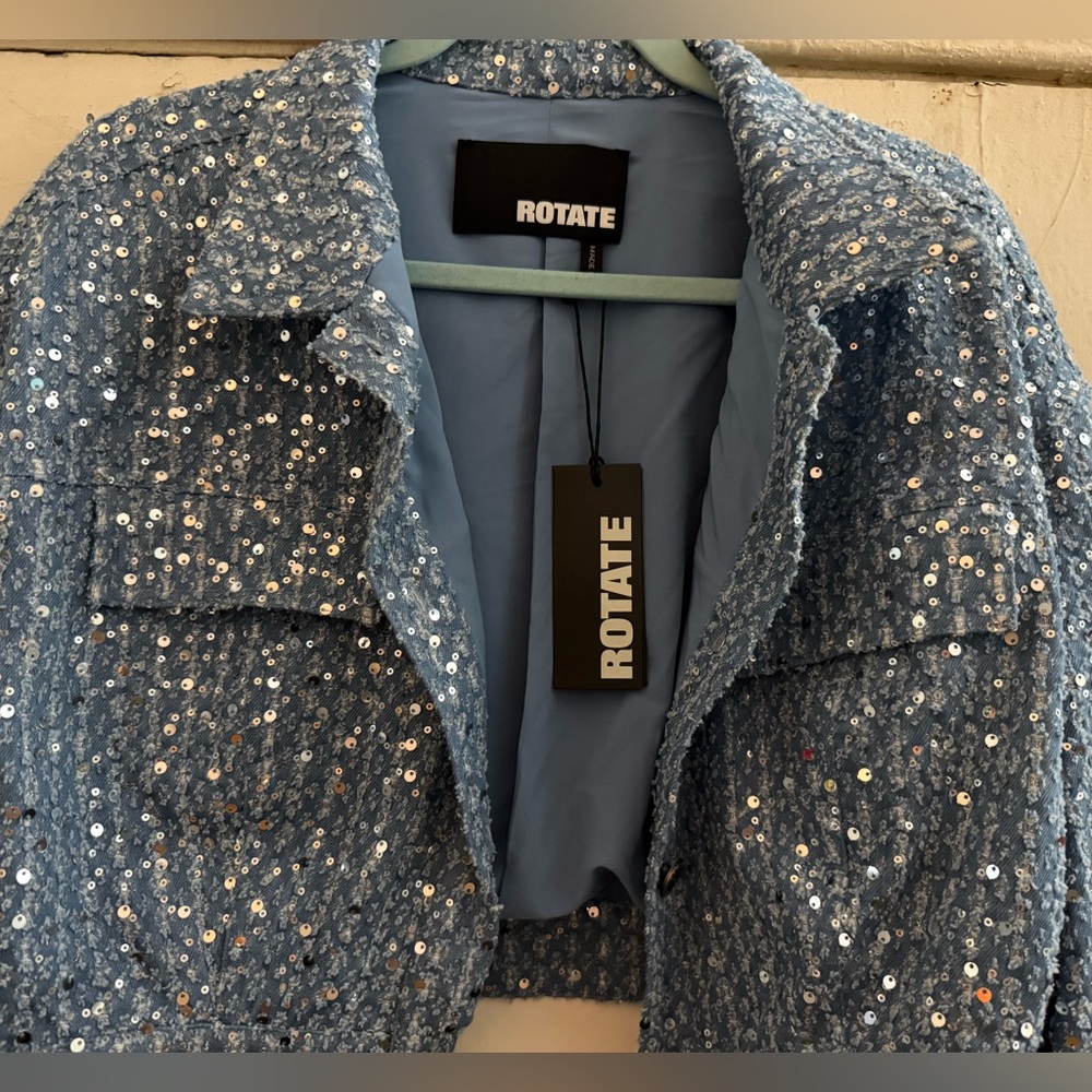 Rotate Birger Christensen Sequined denim ONLY jacket - Picture 4 of 8
